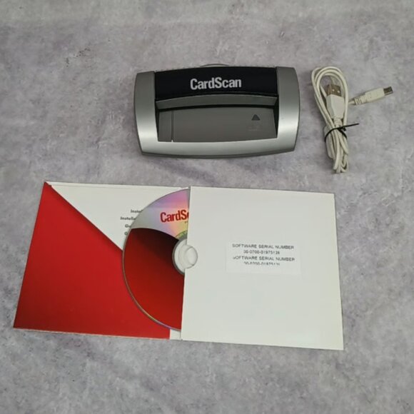 Corex Card Scan 700C Business Card Scanner w/ Cable & Disk - Picture 1 of 5